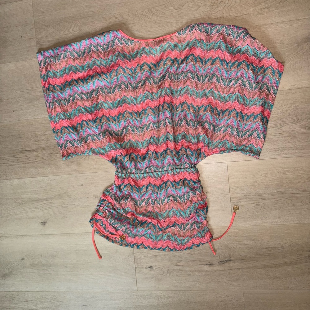 Luli Fama Colorful Zigzag Cover up